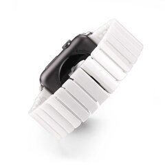 Gliederarmband Keramikband - Wei&szlig; - Geeignet f&uuml;r Apple Watch 44mm / 45mm / 46mm / 49mm