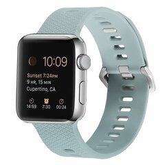 Gemustertes Silikonarmband - Smaragdgr&uuml;n - Geeignet f&uuml;r Apple Watch 38mm / 40mm / 41mm / 42mm