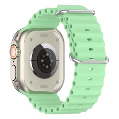 Ocean Armband - Hellgr&uuml;n - Geeignet f&uuml;r Apple Watch 44mm / 45mm / 46mm / 49mm