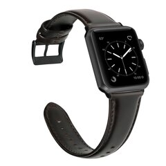 Luxus-Echtlederarmband - Dunkelbraun - Geeignet f&uuml;r Apple Watch 44mm / 45mm / 46mm / 49mm