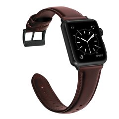 Luxus-Echtlederarmband - Braun - Geeignet f&uuml;r Apple Watch 44mm / 45mm / 46mm / 49mm