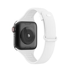 TPU Slim Fit Armband - Wei&szlig; - Geeignet f&uuml;r Apple Watch 38mm / 40mm / 41mm / 42mm