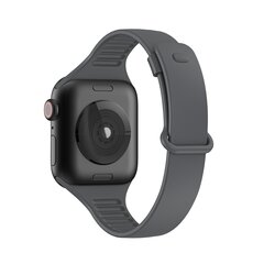 TPU Slim Fit Armband - Space Grau - Geeignet f&uuml;r Apple Watch 38mm / 40mm / 41mm / 42mm