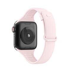 TPU Slim Fit Armband - Hellrosa - Geeignet f&uuml;r Apple Watch 44mm / 45mm / 46mm / 49mm