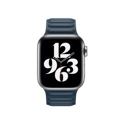 Leder Link Serie Armband - Blau - Geeignet f&uuml;r Apple Watch 38mm / 40mm / 41mm / 42mm