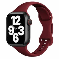 Sportarmband Slim Fit - Bordeaux - Geeignet f&uuml;r Apple Watch 38mm / 40mm / 41mm / 42mm