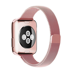 Milanaise Slim Fit Band - Rose Gold - Geeignet f&uuml;r Apple Watch 44mm / 45mm / 46mm / 49mm