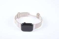 Milanaise-Armband mit faltbarem Magnetverschluss - Polarstern - Passend f&uuml;r Apple Watch 38mm / 40mm / 41mm / 42mm