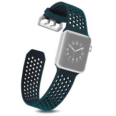 Armband mit L&ouml;chern - Gr&uuml;n - Geeignet f&uuml;r Apple Watch 44mm / 45mm / 46mm / 49mm