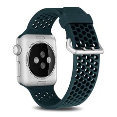 Armband mit L&ouml;chern - Gr&uuml;n - Geeignet f&uuml;r Apple Watch 44mm / 45mm / 46mm / 49mm