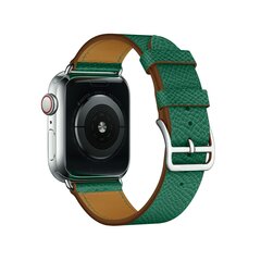 Lederarmband - Gr&uuml;n - Geeignet f&uuml;r Apple Watch 38mm / 40mm / 41mm / 42mm
