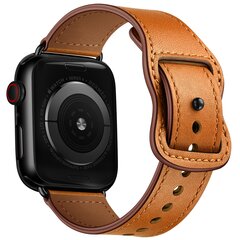 Lederband mit Doppelschlaufe - Braun - Geeignet f&uuml;r Apple Watch 38mm / 40mm / 41mm / 42mm