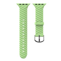 Silikonarmband 'Twist' - Gr&uuml;n - Geeignet f&uuml;r Apple Watch 38mm / 40mm / 41mm / 42mm