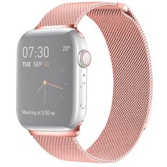 Milanaise-Edelstahlarmband - Rosa - Geeignet f&uuml;r Apple Watch 44mm / 45mm / 46mm / 49mm