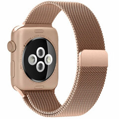 Milanaise-Edelstahlarmband - Champagner-Gold - Geeignet f&uuml;r Apple Watch 44mm / 45mm / 46mm / 49mm