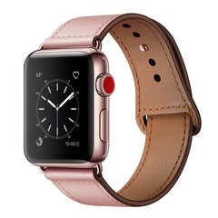 Lederarmband - Rosa - Geeignet f&uuml;r Apple Watch 38mm / 40mm / 41mm / 42mm