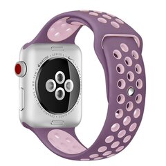 Sportarmband - Gr&ouml;&szlig;e: M/L - Lila + Pink - Geeignet f&uuml;r Apple Watch 38mm / 40mm / 41mm / 42mm