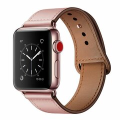 Lederarmband - Rosa - Geeignet f&uuml;r Apple Watch 44mm / 45mm / 46mm / 49mm