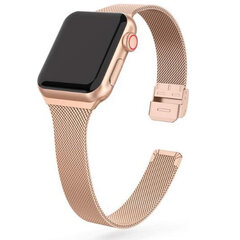 Milanaise Slim Fit Armband - Champagner Gold - Geeignet f&uuml;r Apple Watch 38mm / 40mm / 41mm / 42mm