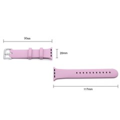Gummi-Sportarmband mit Schnalle - Dunkelviolett - Geeignet f&uuml;r Apple Watch 38mm / 40mm / 41mm / 42mm