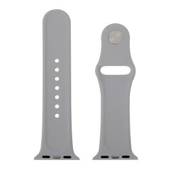 Gummi-Sportband - Grau - Geeignet f&uuml;r Apple Watch 38mm / 40mm / 41mm / 42mm