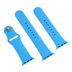 Gummi-Sportband - Blau - Geeignet f&uuml;r Apple Watch 44mm / 45mm / 46mm / 49mm