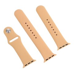 Gummi-Sportband - Beige - Geeignet f&uuml;r Apple Watch 44mm / 45mm / 46mm / 49mm