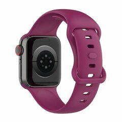Silikon-Sportband - Weinrot - Gr&ouml;&szlig;e: M/L - Passend f&uuml;r Apple Watch 44mm / 45mm / 46mm / 49mm