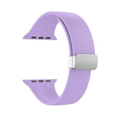 Silikonarmband - Faltschlie&szlig;e - Lila - Geeignet f&uuml;r Apple Watch 38mm / 40mm / 41mm / 42mm