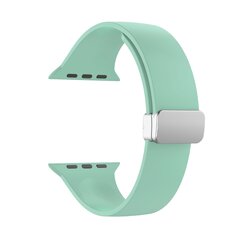 Silikonarmband - Faltschlie&szlig;e - Hellgr&uuml;n - Geeignet f&uuml;r Apple Watch 38mm / 40mm / 41mm / 42mm