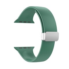 Silikonarmband - Faltschlie&szlig;e - Gr&uuml;n - Geeignet f&uuml;r Apple Watch 38mm / 40mm / 41mm / 42mm