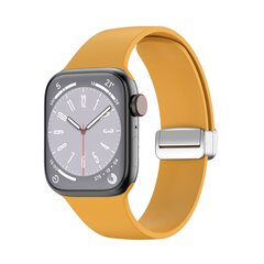 Silikonarmband - Faltschlie&szlig;e - Ocker - Geeignet f&uuml;r Apple Watch 38mm / 40mm / 41mm / 42mm