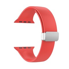 Silikonarmband - Faltschlie&szlig;e - Rot - Geeignet f&uuml;r Apple Watch 38mm / 40mm / 41mm / 42mm