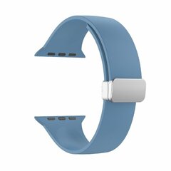 Silikonarmband - Faltschlie&szlig;e - Blau - Geeignet f&uuml;r Apple Watch 44mm / 45mm / 46mm / 49mm