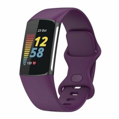 FitBit Charge 5 &amp; 6 Sportband mit Doppelschlaufe - Dunkelviolett - Gr&ouml;&szlig;e: S