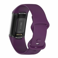 FitBit Charge 5 &amp; 6 Sportband mit Doppelschlaufe - Dunkelviolett - Gr&ouml;&szlig;e: L