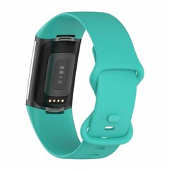 FitBit Charge 5 &amp; 6 Sportband mit Doppelschlaufe - Mintgr&uuml;n - Gr&ouml;&szlig;e: L
