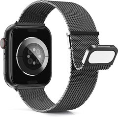 Milanaise Band - Space Grau - Extra starker Magnet - Geeignet f&uuml;r Apple Watch 38mm / 40mm / 41mm / 42mm