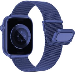 Milanaise Band - Dunkelblau - Extra starker Magnet - Geeignet f&uuml;r Apple Watch 38mm / 40mm / 41mm / 42mm