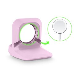 Silikonhalterung f&uuml;r Apple Watch - Flieder - Geeignet f&uuml;r alle Apple Watch Serien