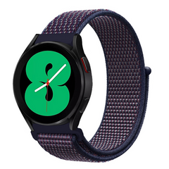 Sport Loop Nylonband - Marineblau / dunkelviolett gemischt - Samsung Galaxy Watch 7 - 40mm / 44mm &amp; Watch FE