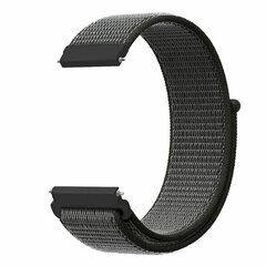 Sport Loop Nylonband - Dunkelgr&uuml;n mit grauem Band - Samsung Galaxy Watch 7 - 40mm / 44mm &amp; Watch FE