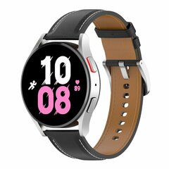 Luxus-Lederband - Schwarz - Samsung Galaxy Watch 7 - 40mm / 44mm &amp; Watch FE