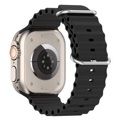 Ocean Armband - Schwarz - Geeignet f&uuml;r Apple Watch 44mm / 45mm / 46mm / 49mm