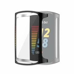 Fitbit Charge 5 &amp; 6 Silikonh&uuml;lle (vollst&auml;ndig gesch&uuml;tzt) - Schwarz