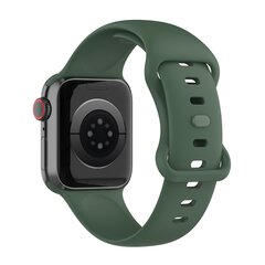Silikon-Sportband - Dunkelgr&uuml;n - Gr&ouml;&szlig;e: S/M - Passend f&uuml;r Apple Watch 44mm / 45mm / 46mm / 49mm