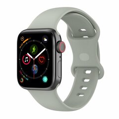 Silikon-Sportband - Grau - Gr&ouml;&szlig;e: M/L - Geeignet f&uuml;r Apple Watch 38mm / 40mm / 41mm / 42mm