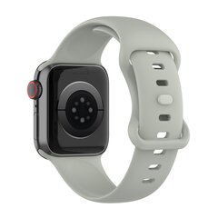 Silikon-Sportband - Grau - Gr&ouml;&szlig;e: M/L - Geeignet f&uuml;r Apple Watch 38mm / 40mm / 41mm / 42mm