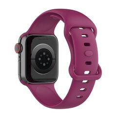 Silikon-Sportband - Weinrot - Gr&ouml;&szlig;e: M/L - Passend f&uuml;r Apple Watch 38mm / 40mm / 41mm / 42mm