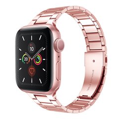 Stahlgliederarmband - Ros&eacute;gold - Geeignet f&uuml;r Apple Watch 38mm / 40mm / 41mm / 42mm